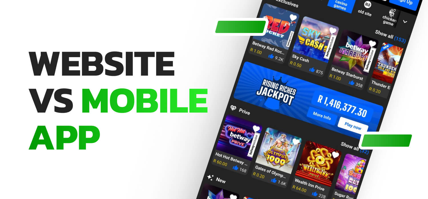 betway website and mobile app