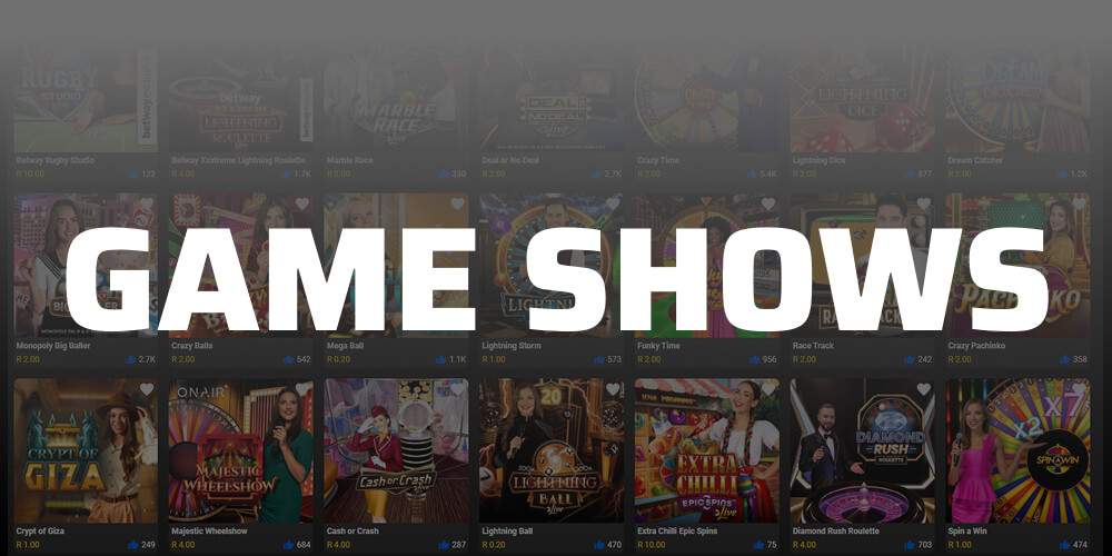 game shows on betway