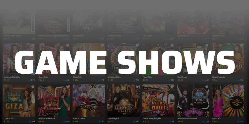 game shows on betway