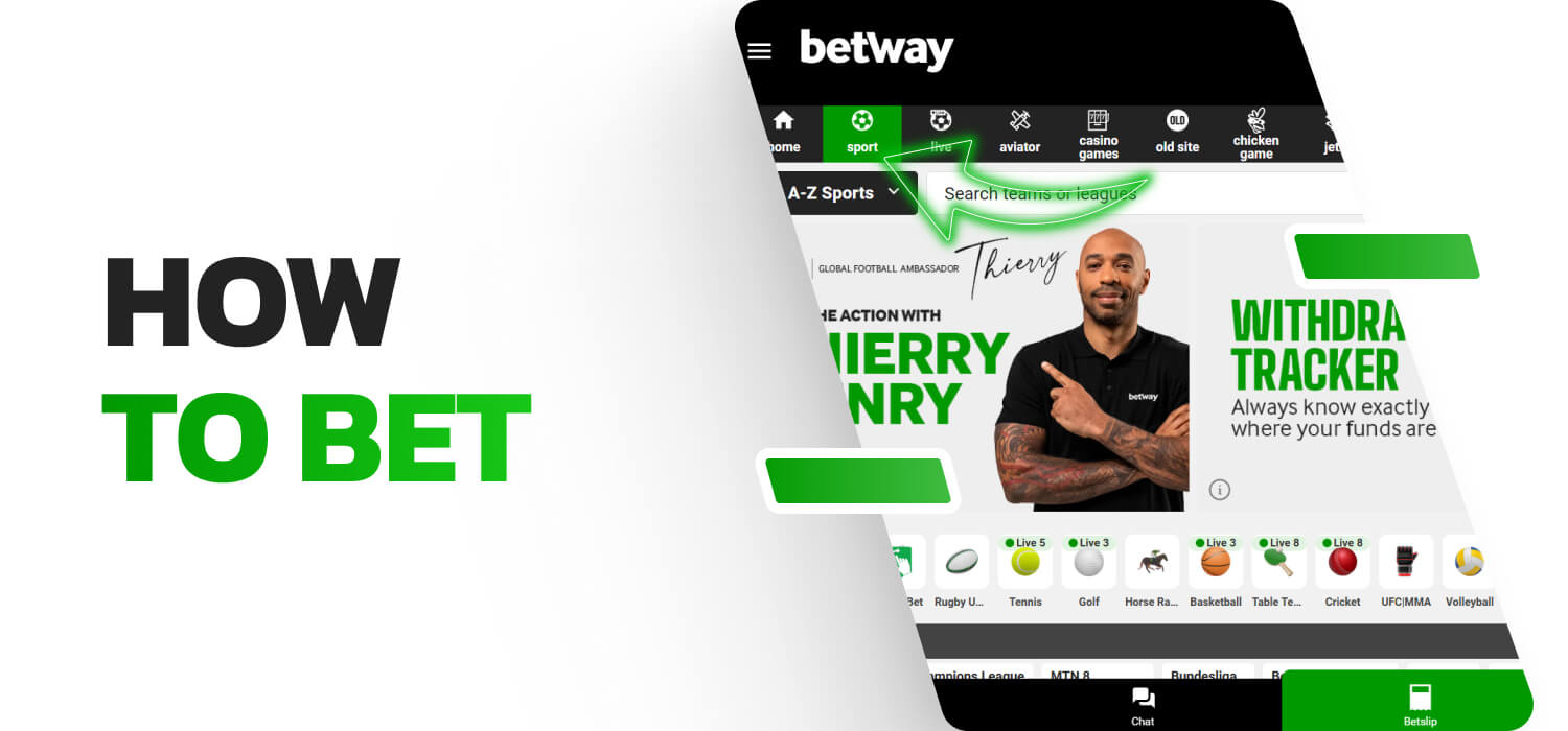 how to bet on betway