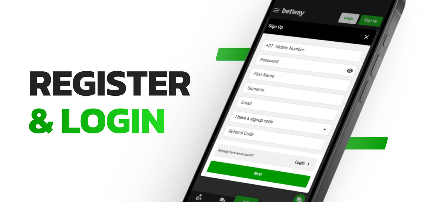 registration and login for the app